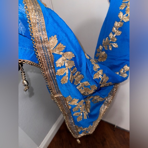 Orange and Blue Indian Suit - Picture 7 of 7
